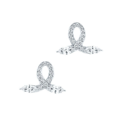 TIF78638957 two-leaf marquise stone earrings