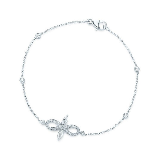 TIF18774494 stone two-leaf marquise bracelet