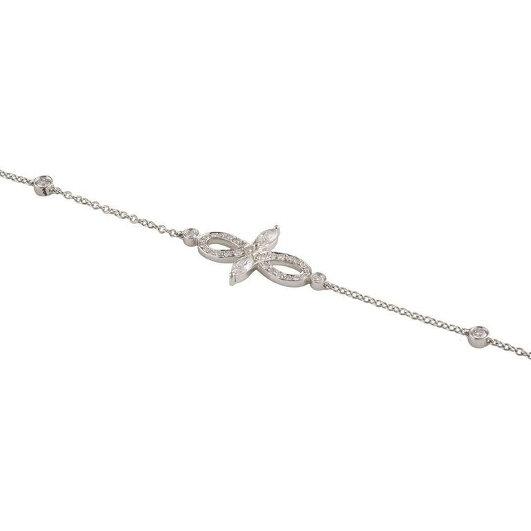 TIF18774494 stone two-leaf marquise bracelet