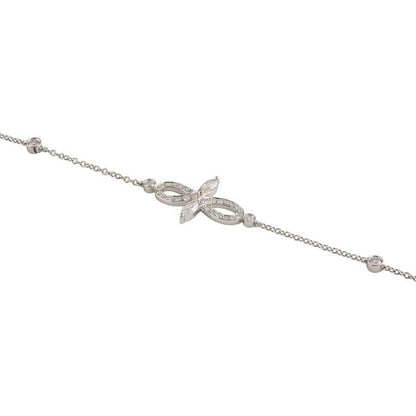 TIF18774494 stone two-leaf marquise bracelet