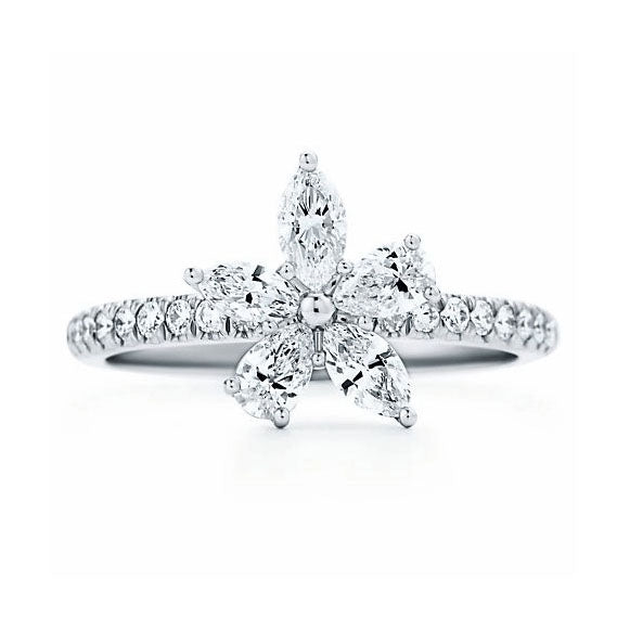 TIF86993899 five-leaf horse eye drop flower ring