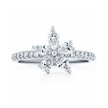 TIF86993899 five-leaf horse eye drop flower ring