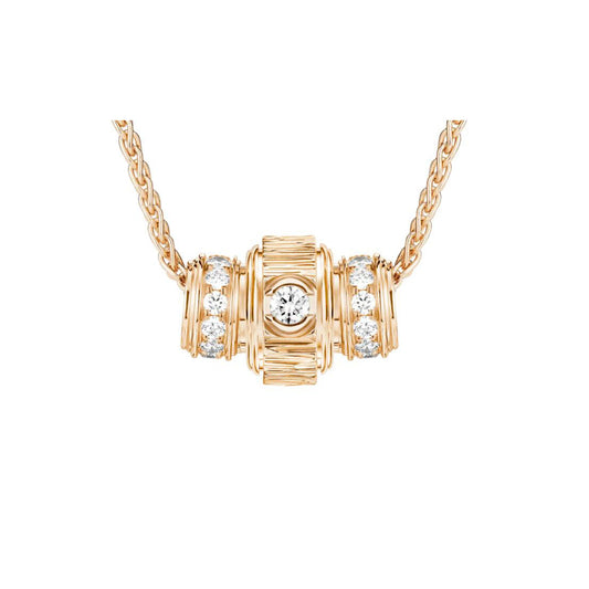 BJ-G33PI300 Time Comes Carving Pendant Half Diamond Palace Style Totem on Both Sides