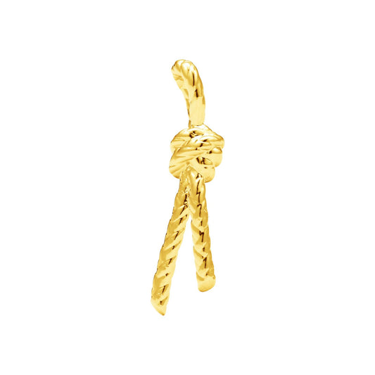 TIF20350694 light gold twisted rope pendant
