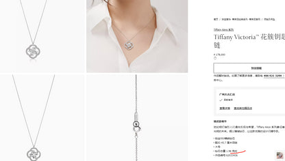 TIF18920683 diamond rotating flower large pendant