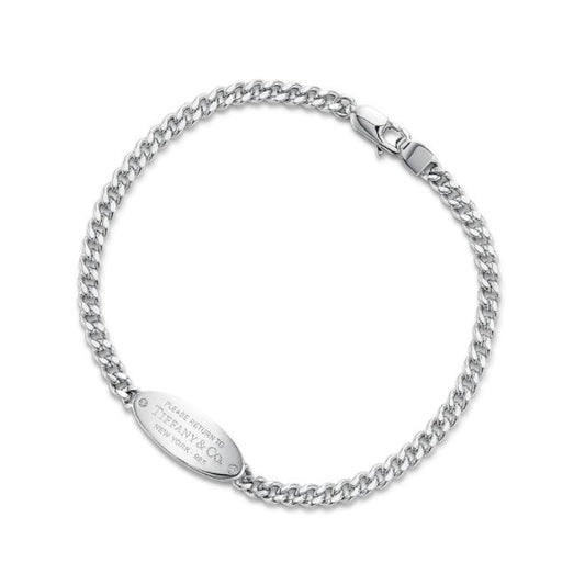TIF-68410258 Cow Careful Chain Oval Marquise Bracelet