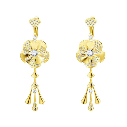 BGL-OR469639 fan-shaped long ear clip large set of windmill earrings