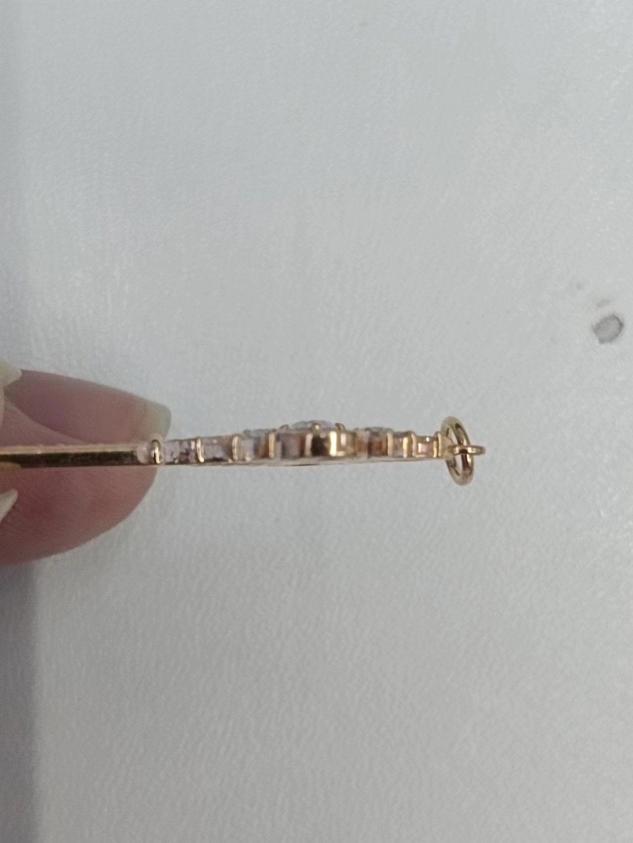 TIF60010980客版满镶马眼雪花钥匙吊坠1.75寸