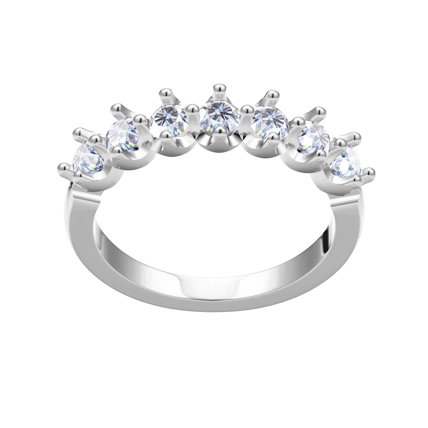 TIF76451016U groove prong inlay ring 13#