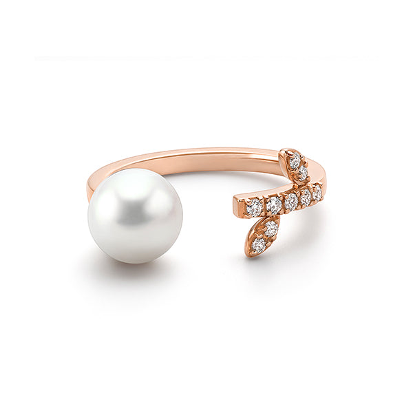 TSQ-RPI-4859 Leaf Pearl Ring