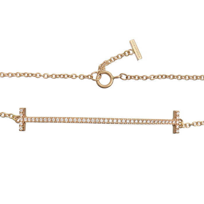 TIF89629351 large smile T-shaped diamond bracelet guest version