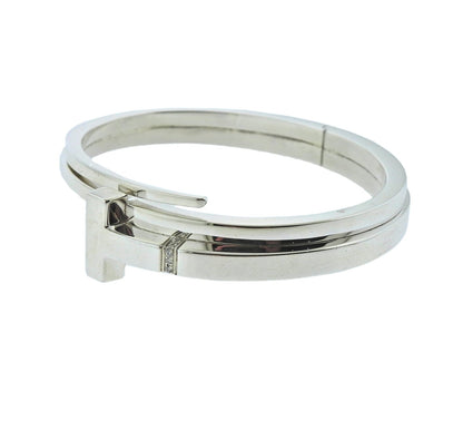 TIF85370100 T-shaped square wrap bracelet with diamonds 18#