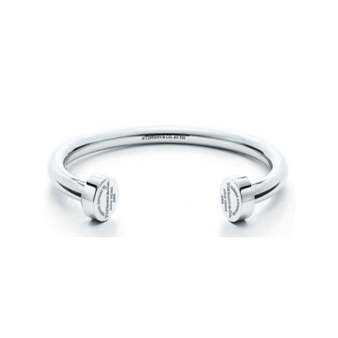 TIF22054045 light gold T-shaped round head open bracelet 15#