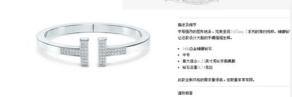 TIF55180819 guest version double-ended T-shaped diamond square bracelet 15#