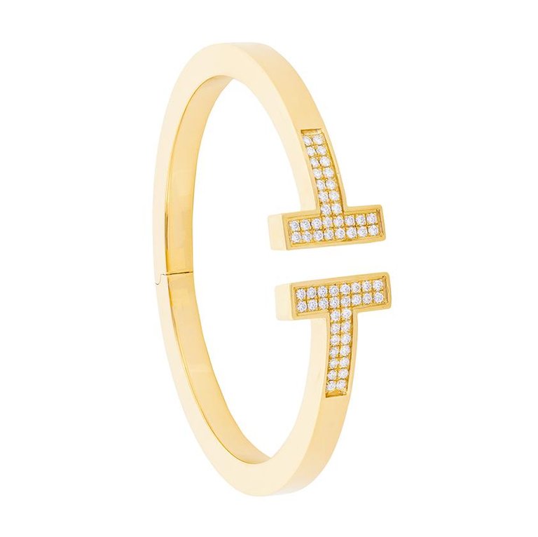 TIF55180819 guest version double-ended T-shaped diamond square bracelet 15#