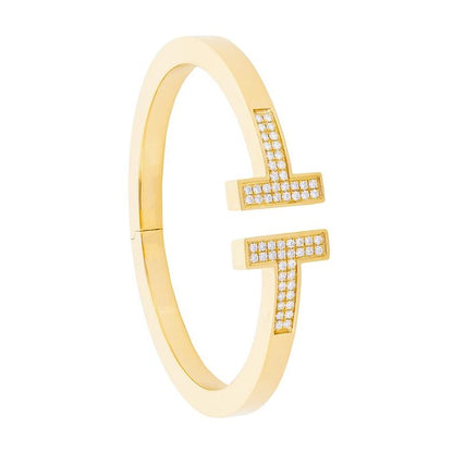 TIF55180819 guest version double-ended T-shaped diamond square bracelet 15#