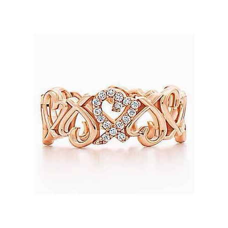 TIF36786977 cross heart ring with stone cross heart ring 19.5#