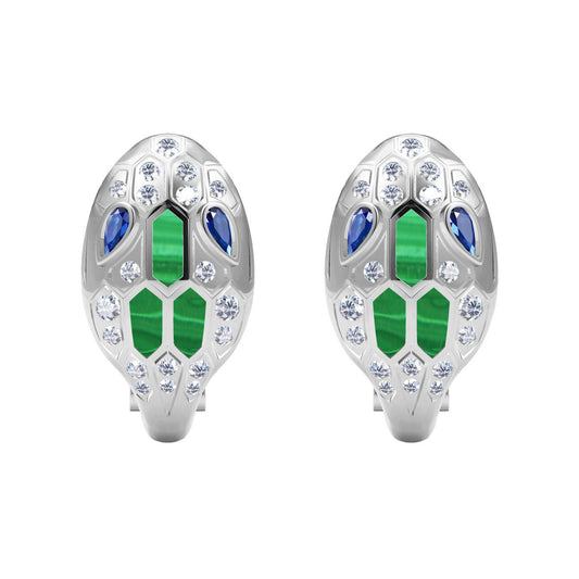 BGL-OR793260 full diamond wave surface agate snake ear racket (10mm)