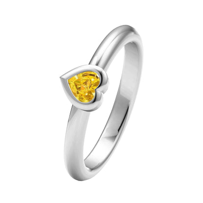 TIF81510732 bezel set heart shaped diamond ring 13#
