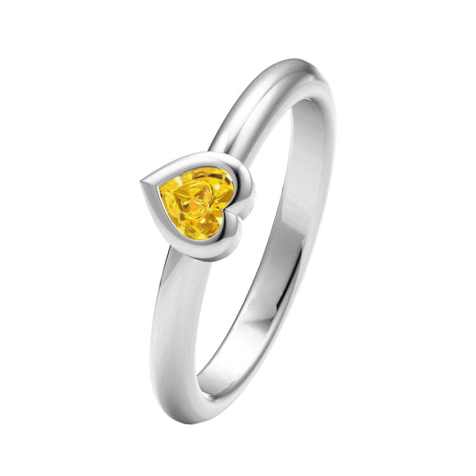 TIF81510732 bezel set heart shaped diamond ring 13#