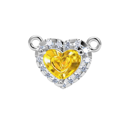 TIF80973849 A circle of heart-shaped surrounding stone pendant