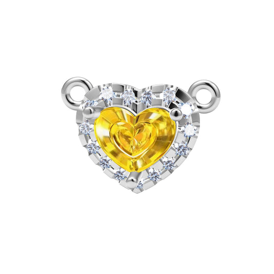 TIF80973849 A circle of heart-shaped surrounding stone pendant