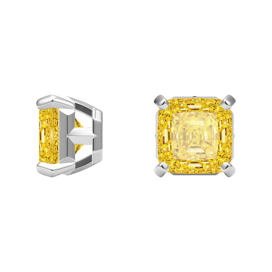 TIF-4851240 small octagonal four-claw earrings