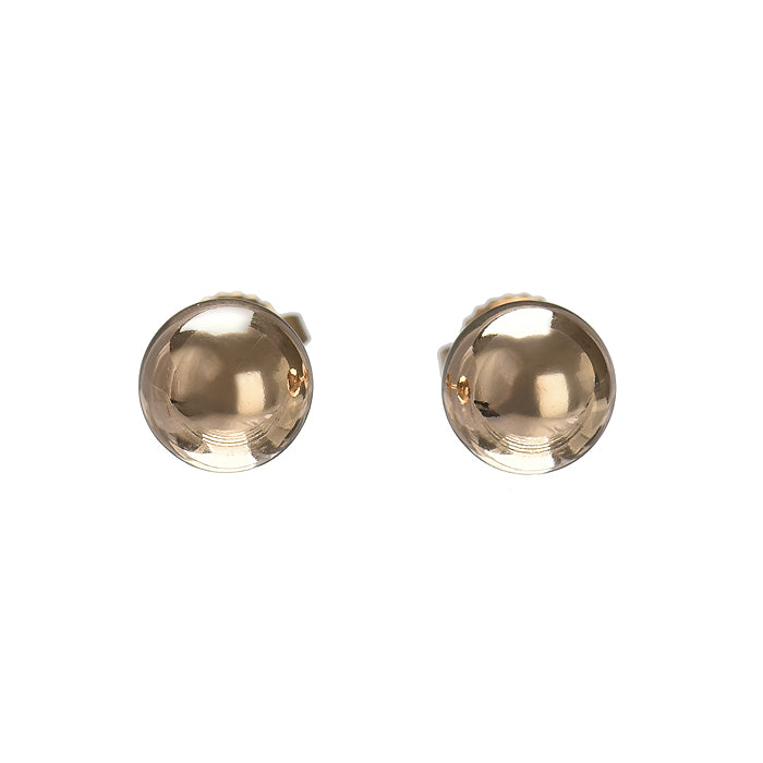 TIF35652664 light gold round bead earrings