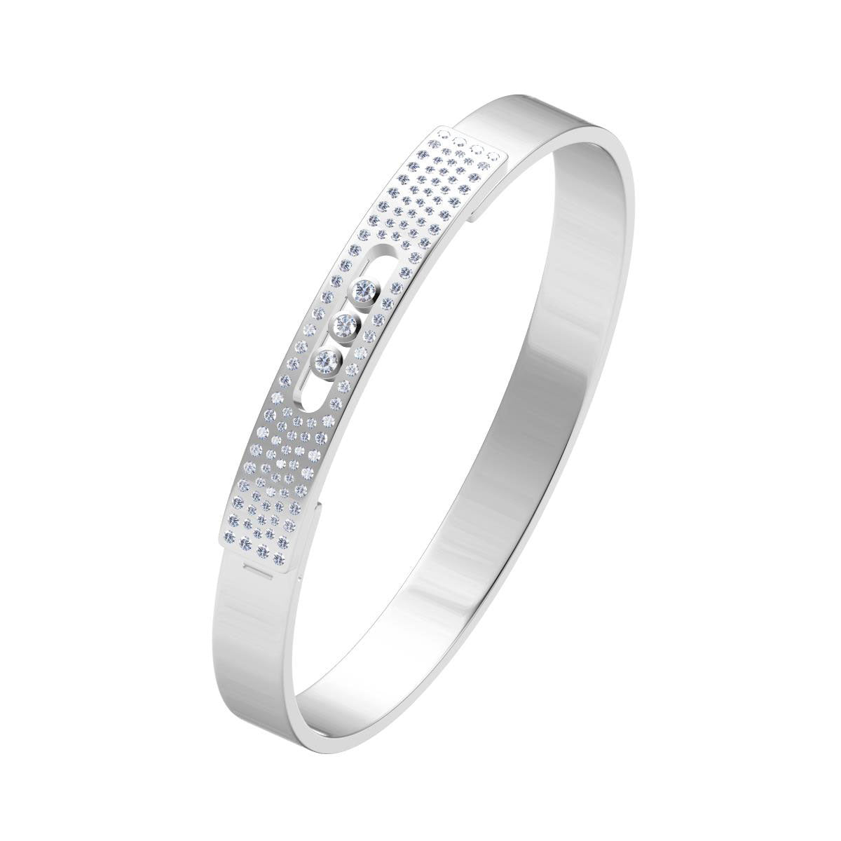 MSK-05842 Flat Straight 3-pack Barrel Sliding Mouth Bracelet