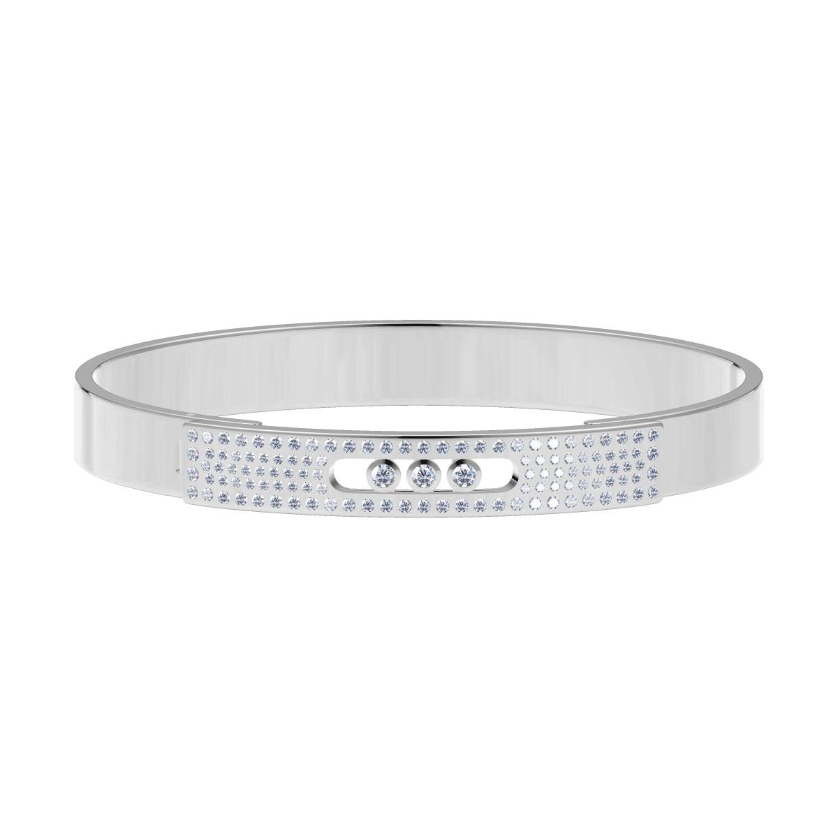 MSK-05842 Flat Straight 3-pack Barrel Sliding Mouth Bracelet