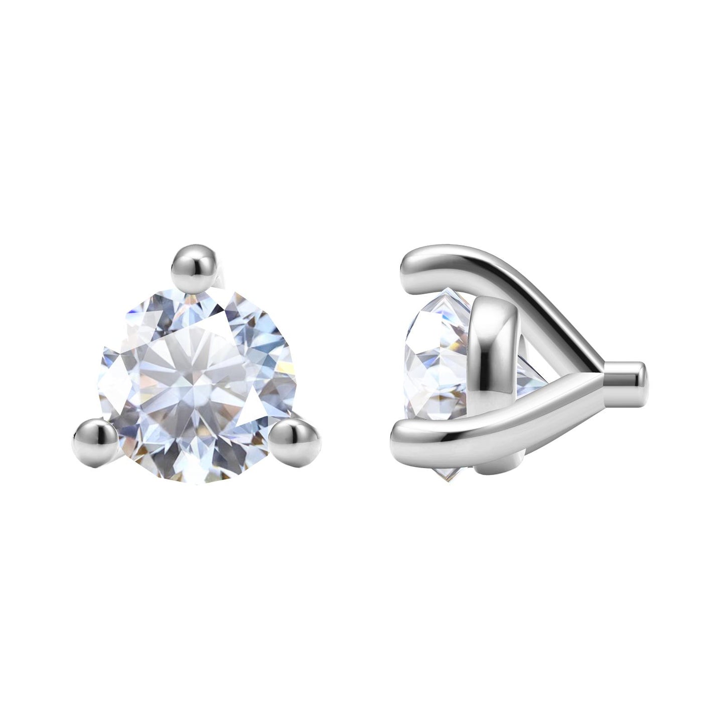 TIF13871353 three-prong round diamond earrings