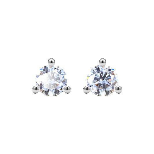 TIF13871353 three-prong round diamond earrings