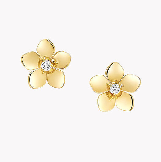 GLF-RGE1804 five-leaf flower mini earrings