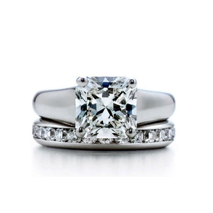 TIF7030374 square diamond ring 14.5#