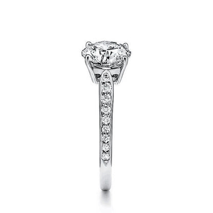 TIF72411072 Crossed four prong ring
