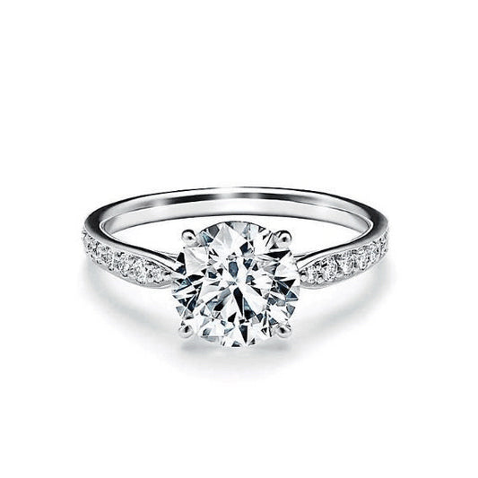 TIF72411072 Crossed four prong ring