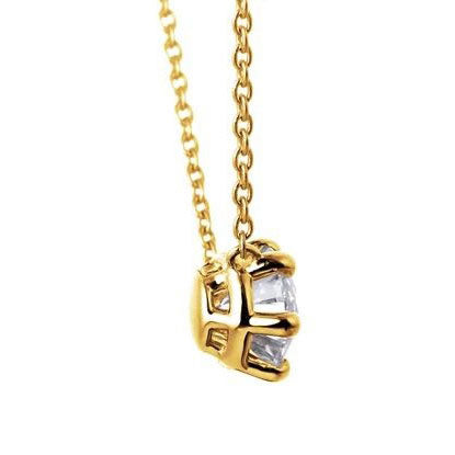 TIF60011650 six-claw single diamond tether chain pendant 0.5ct
