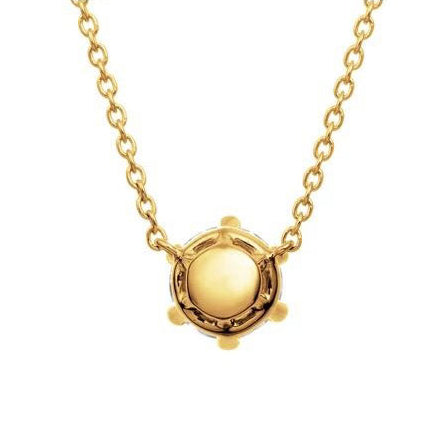 TIF60011650 six-claw single diamond tether chain pendant 0.5ct