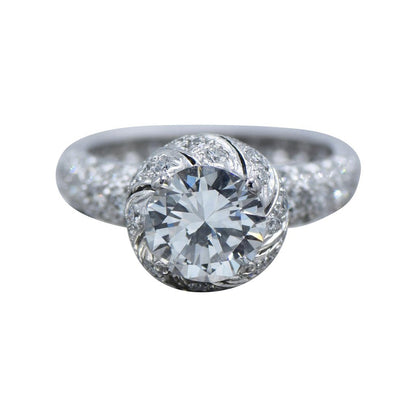 TIF25336216 full diamond bud xiaolongbao diamond ring