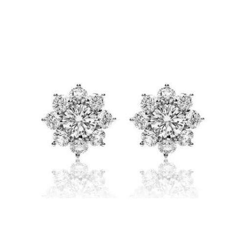 TIF56414834 stone diamond earrings