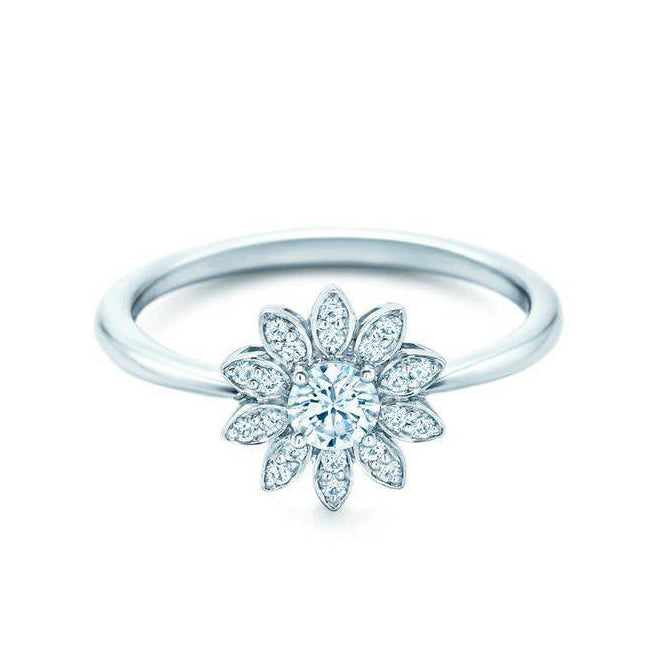TIF35128679 four-claw marquise ring 16#