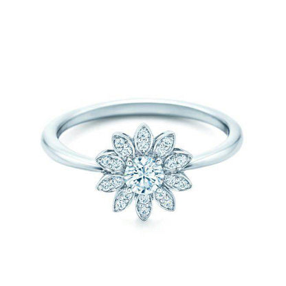 TIF35128679 four-claw marquise ring 16#