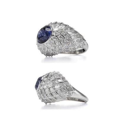 TIF54290742 Colorful Water Drop Ring 16.5#