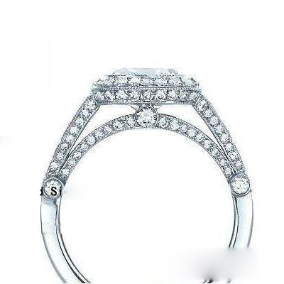 TIF1529042 cushion-shaped diamond ring 9.5#