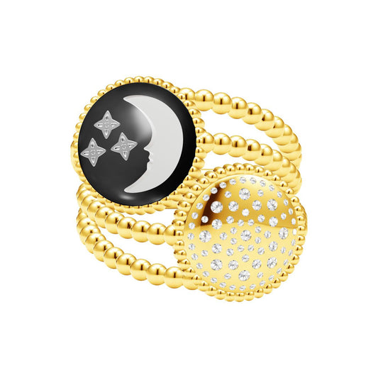 DIOR-JSAM521631 star disc combination ring