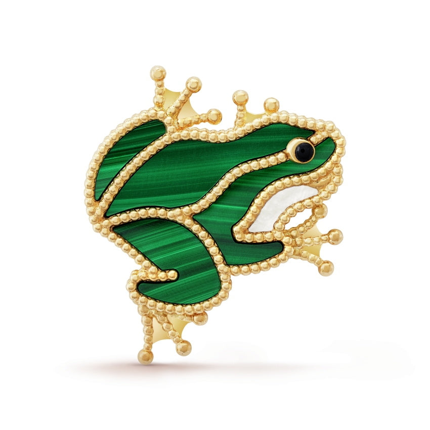 VCARP9RX00 Frog Brooch