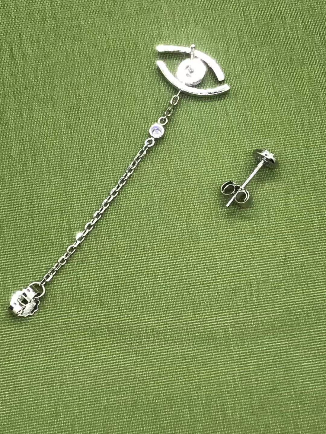 MSK-11349 guest version eye tiger claw stone earrings