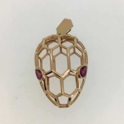 BGL-209412 hollow light gold snake head guest version variation pendant