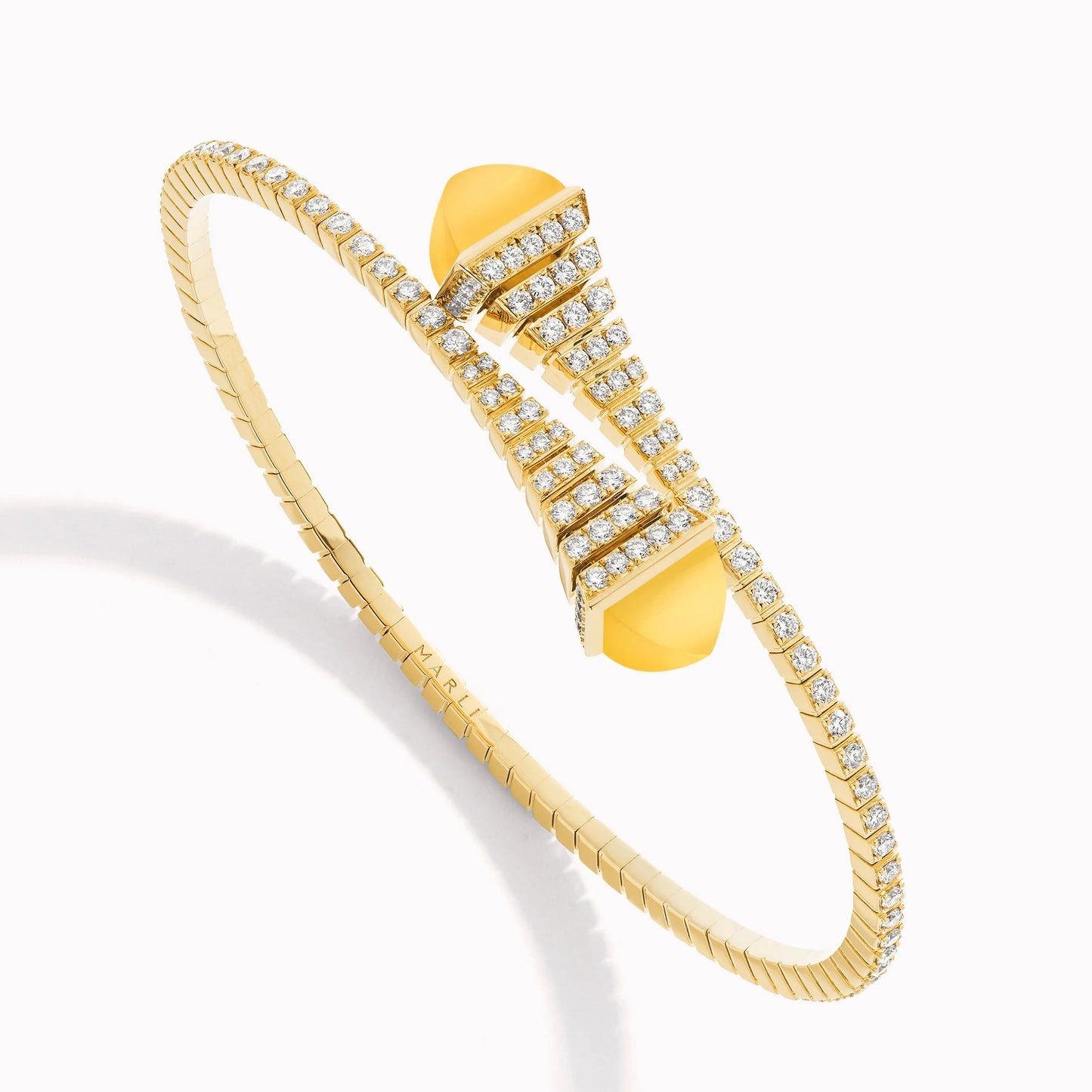 MR-CLEO-B27 agate cone full diamond bracelet
