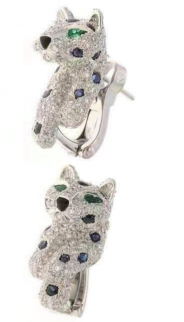 KDY-N1092559 double-footed leopard earrings